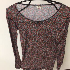 Free People sheer Henley